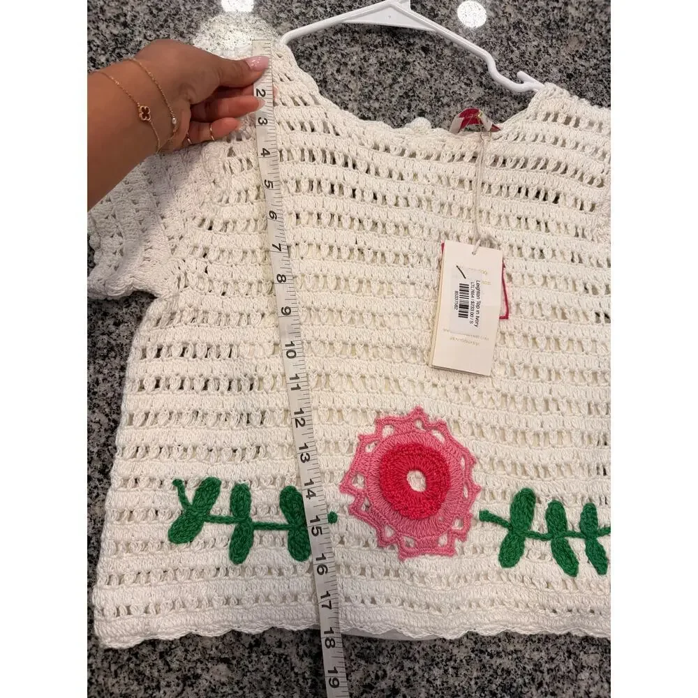 Love The Label Crochet Floral Two-Piece Set – Size Small – NWT